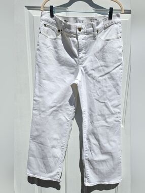 J. Crew Women's '96 Low Rise Slim Wide Jeans 30P Summer Boho Cruise Vacation